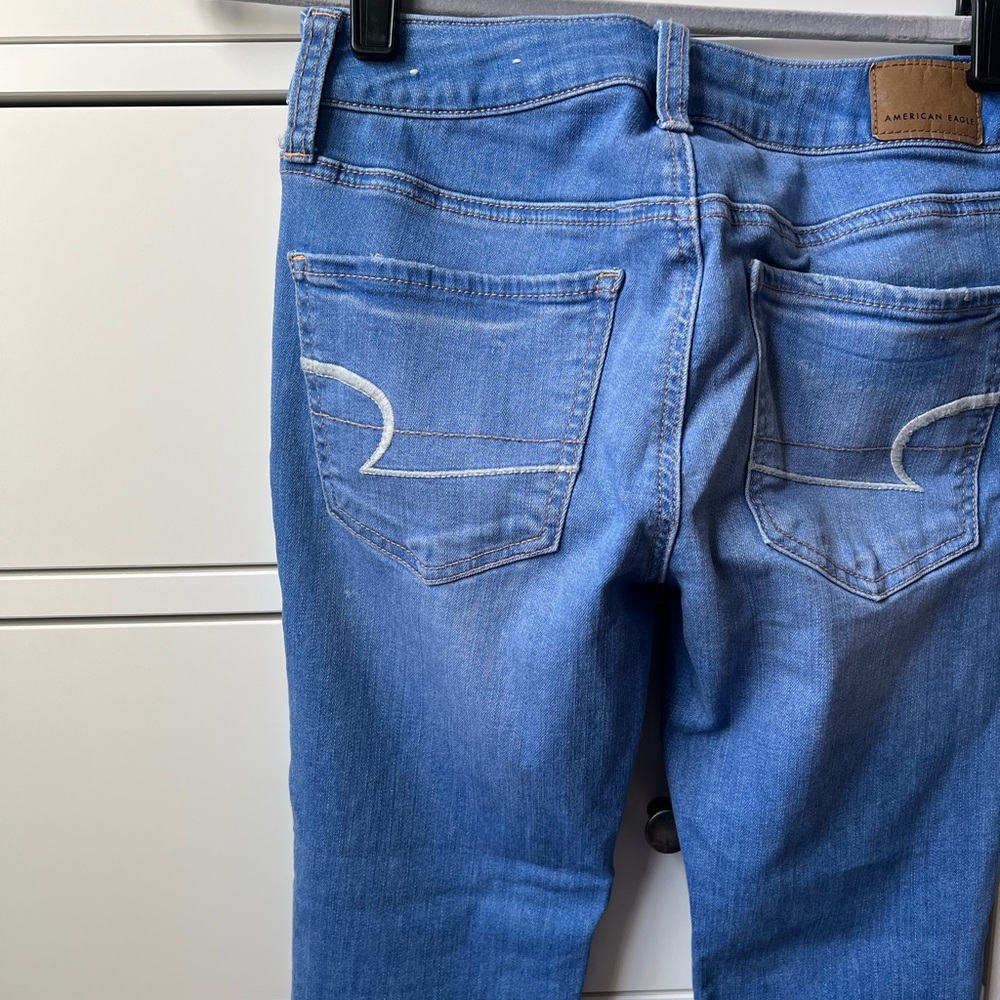 American Eagle Outfitters Light Blue Skinny Jeggings Jeans - Picture 5 of 9